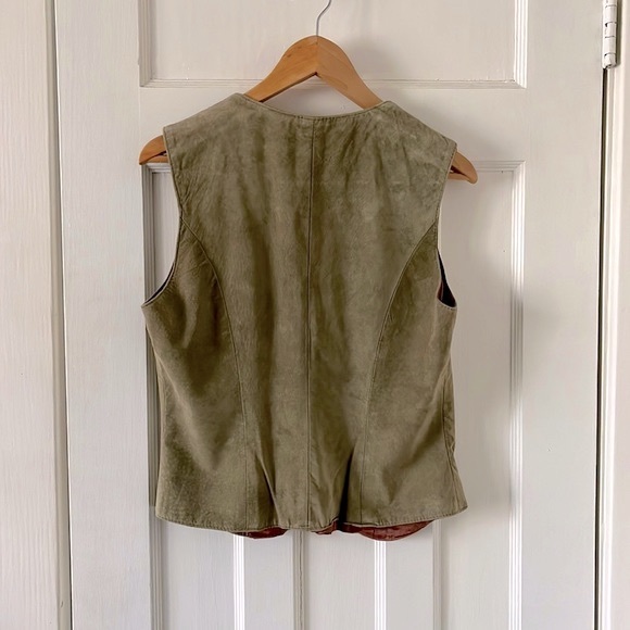 Danier suede leather vest waistcoat M NWOT - Picture 4 of 5